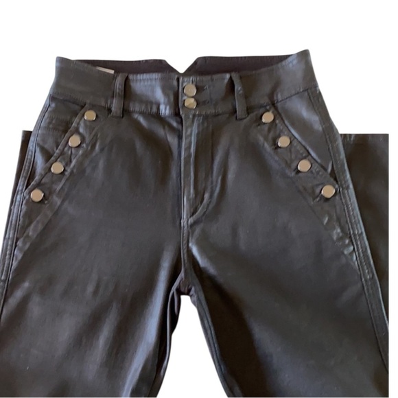 JOE’s “The Georgia” Coated High-Waisted Skinny Pants in Black Size 27 — WOW!!! - Picture 6 of 11